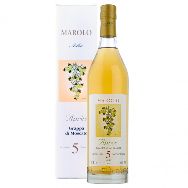 Marolo Aprés Grappa di Moscato 5 anni Invecchiato