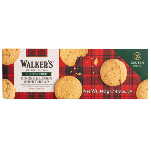 Walker's Ginger & Lemon Shortbread glutenfrei