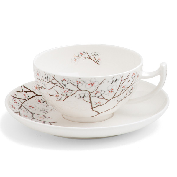 TeaLogic WHITE CHERRY Tasse mit Untertasse (0,18L)