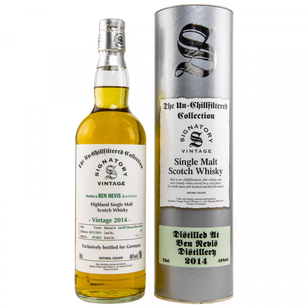 Ben Nevis Signatory Vintage Un-Chillfiltered 2014/2023 (0,7L)