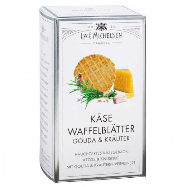 Michelsen Käse Waffel Blätter Gouda und Kräuter (100g)