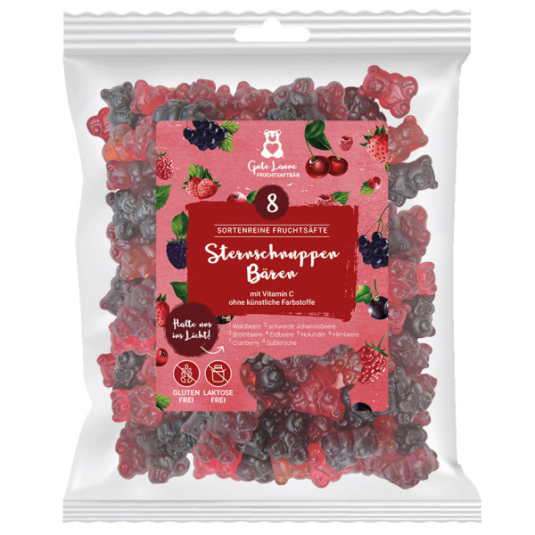 Sternschnuppen Bären 8-Säfte ROT Fruchtgummi (500g)