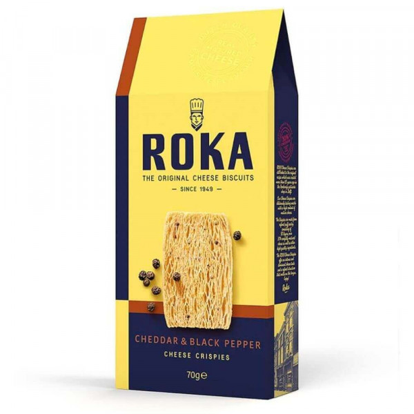 Roka Käsegebäck mit Cheddar und schwarzem Pfeffer (70g)