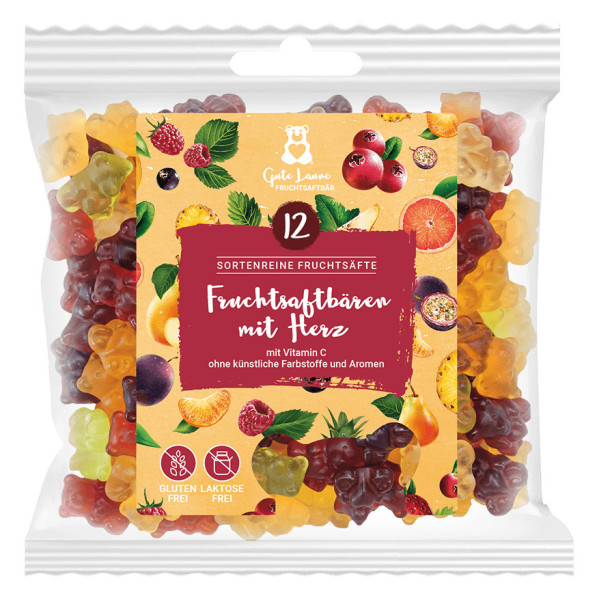 Gute Laune Fruchtsaftbären 12-Säfte Fruchtgummi (150g)