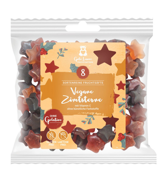 Vegane Zimtsterne 8-Saft Fruchtgummi