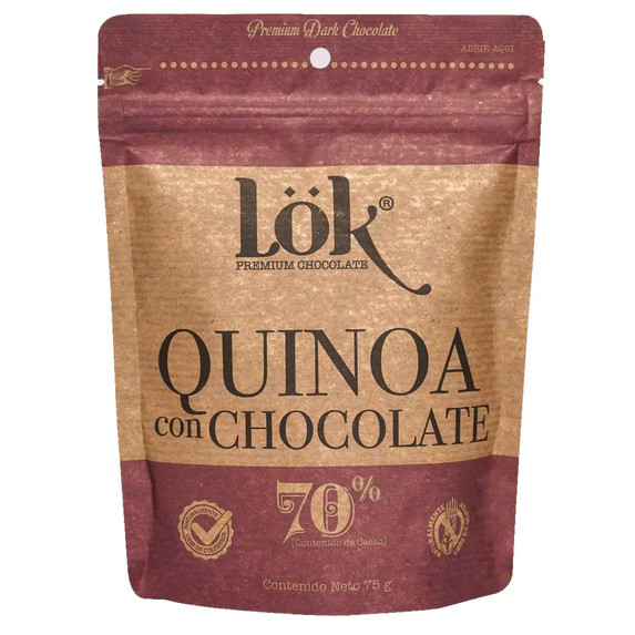 Lök Quinoa mit 70% Schokolade umhüllt (75g)