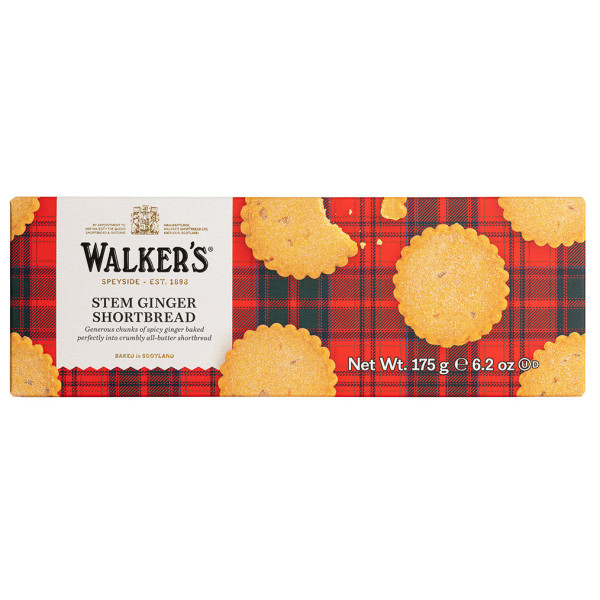 Walkers Stem Ginger Shortbread (175g)