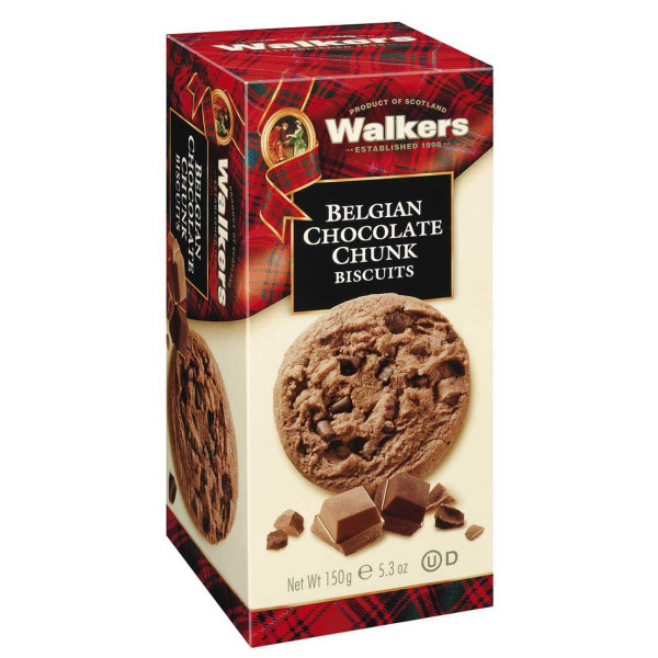 Walkers Belgian Chocolate Chunk Biscuits