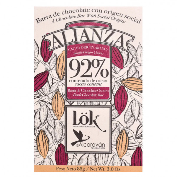 Lök Alianza Schokolade 92% (85g)