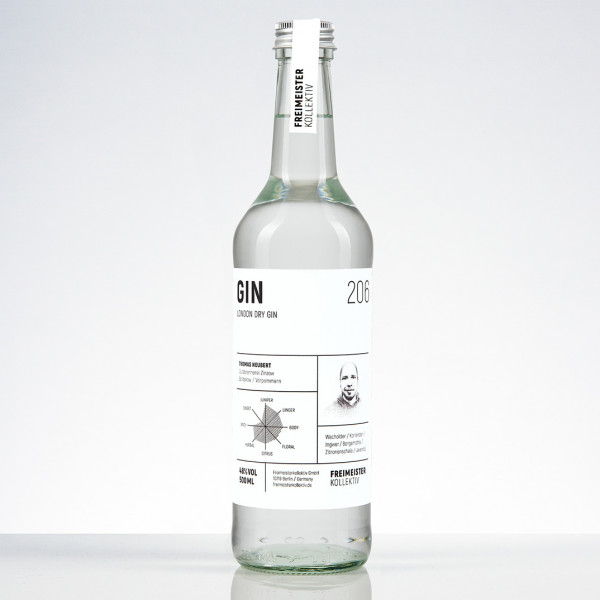 Freimeisterkollektiv Gin 206 48%vol.